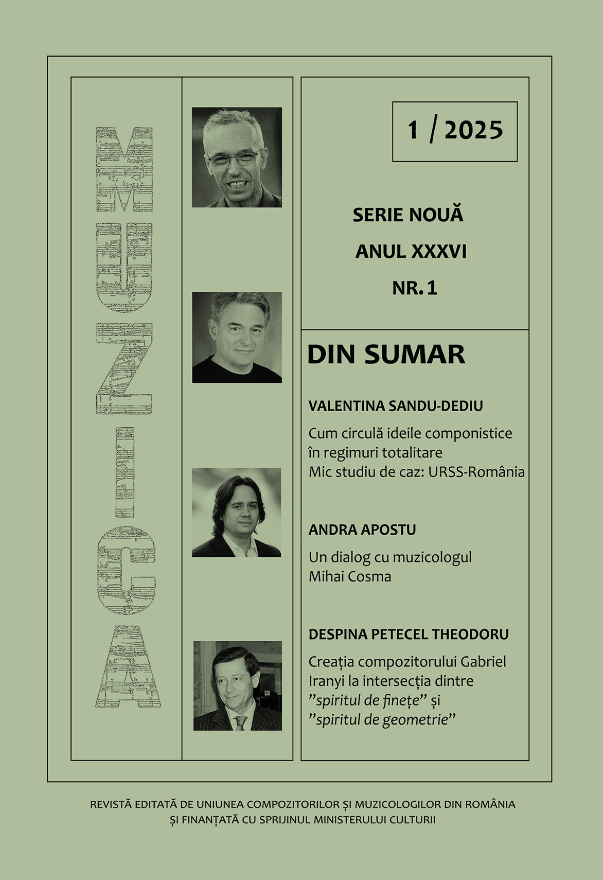 Revista MUZICA nr. 1 / 2025