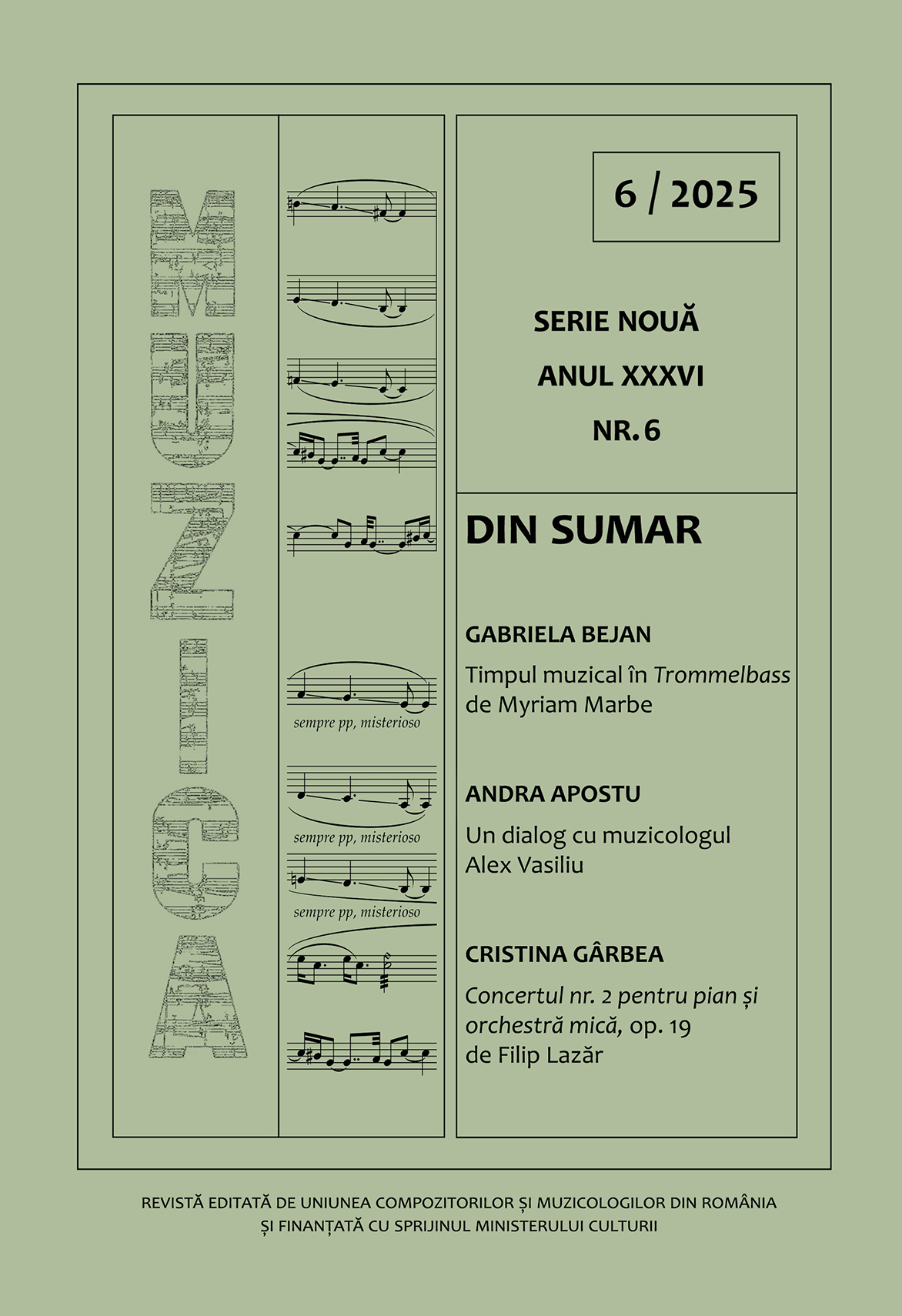 Revista MUZICA nr. 6 / 2025